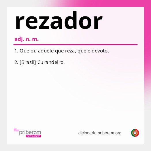 Significado de rezador