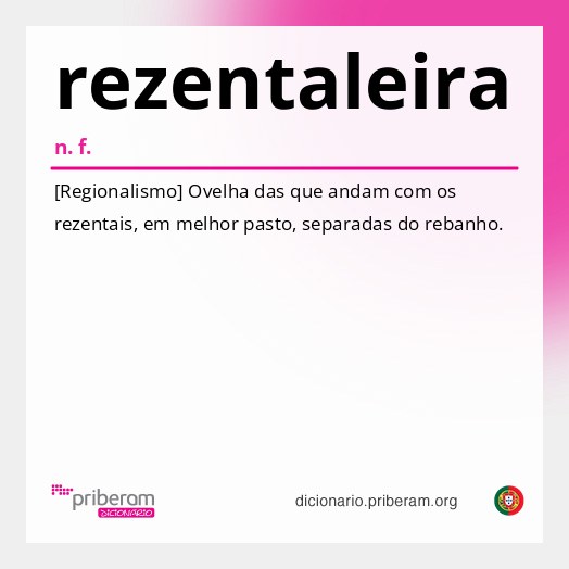 Significado de rezentaleira