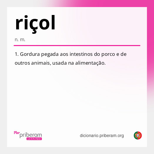 Significado de riçol