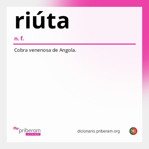Significado de riúta