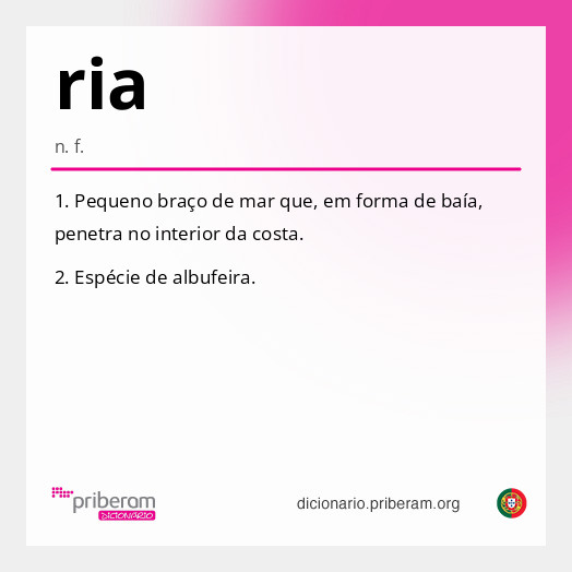 Significado de ria
