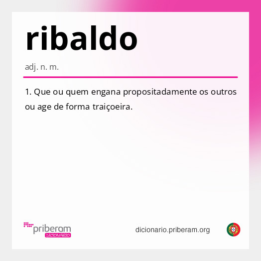 Significado de ribaldo