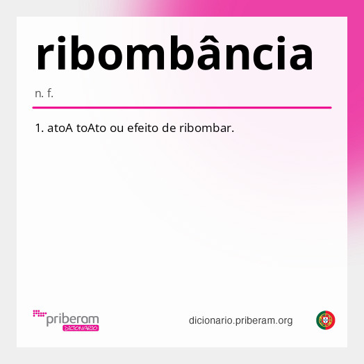 Significado de ribombância