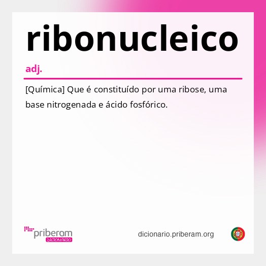 Significado de ribonucleico