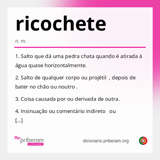 Significado de ricochete