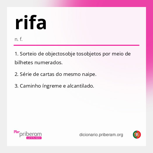 Significado de rifa