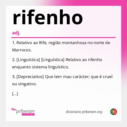 Significado de rifenho