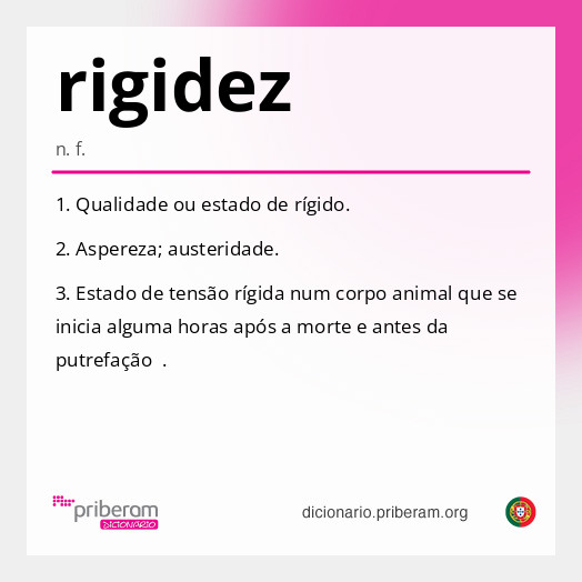 Significado de rigidez