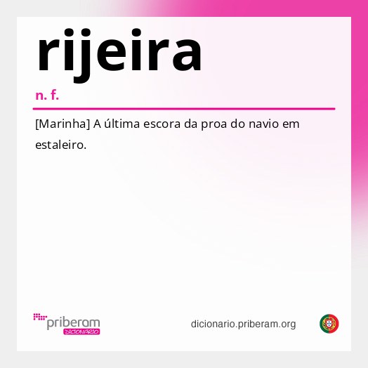 Significado de rijeira