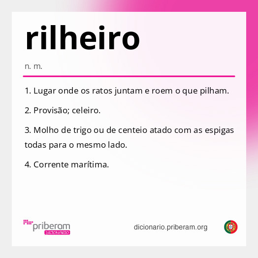 Significado de rilheiro