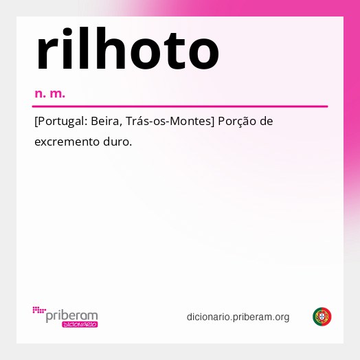 Significado de rilhoto