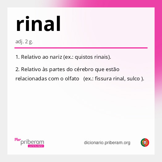 Significado de rinal