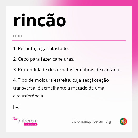 Significado de rincão