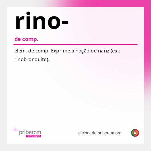 Significado de rino-