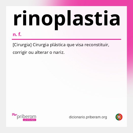 Significado de rinoplastia