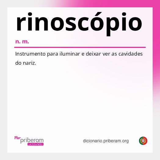 Significado de rinoscópio