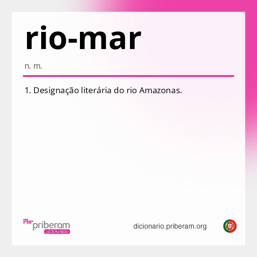 Significado de rio-mar