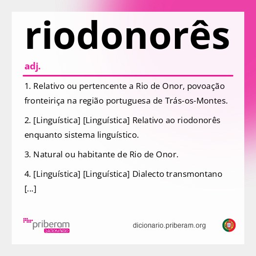 Significado de riodonorês