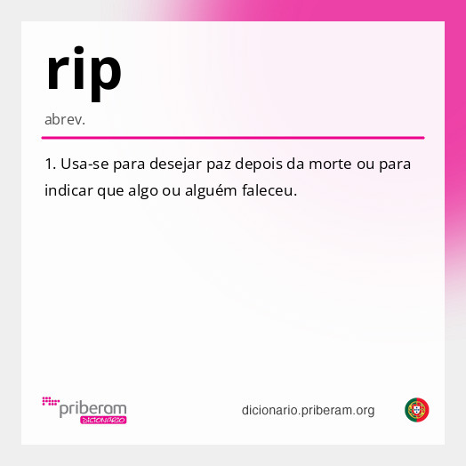 Significado de rip