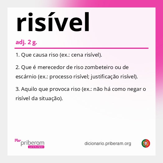 Significado de risível