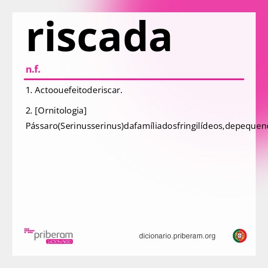 Significado de riscada