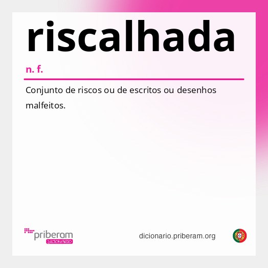 Significado de riscalhada