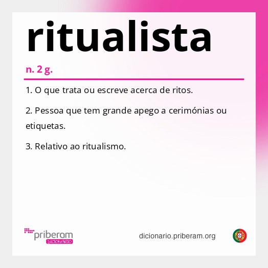 Significado de ritualista