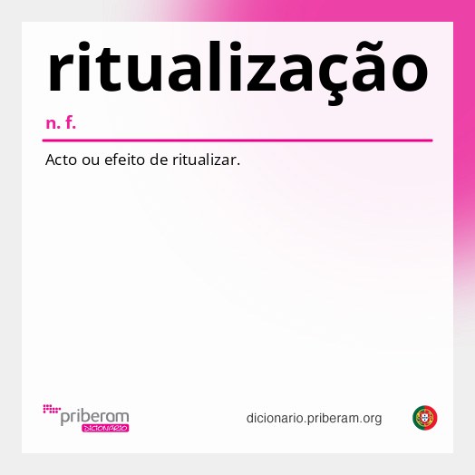 Significado de ritualização