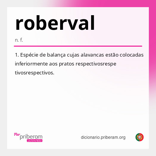 Significado de roberval