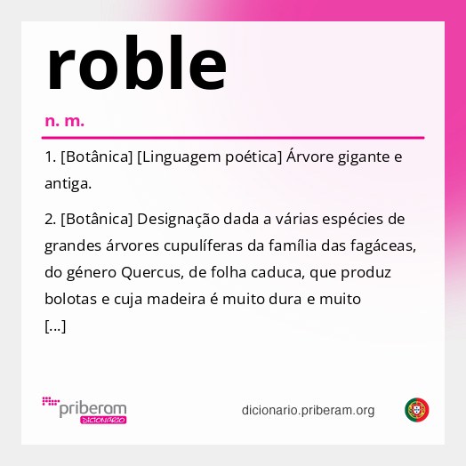 Significado de roble