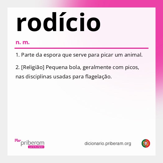 Significado de rodício
