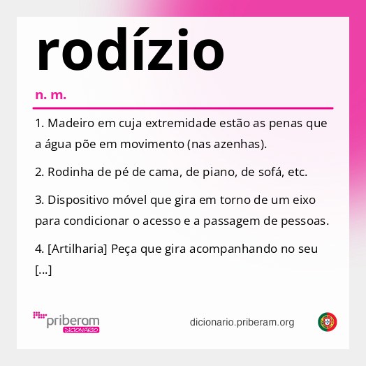 Significado de rodízio