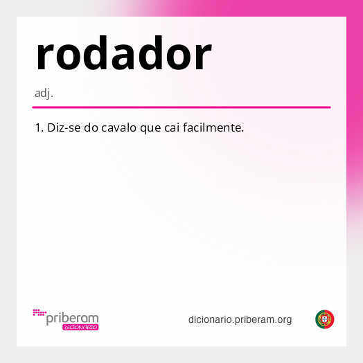 Significado de rodador