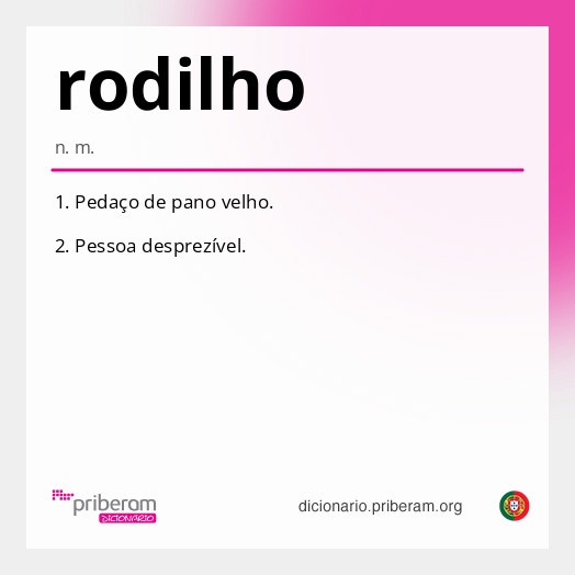 Significado de rodilho