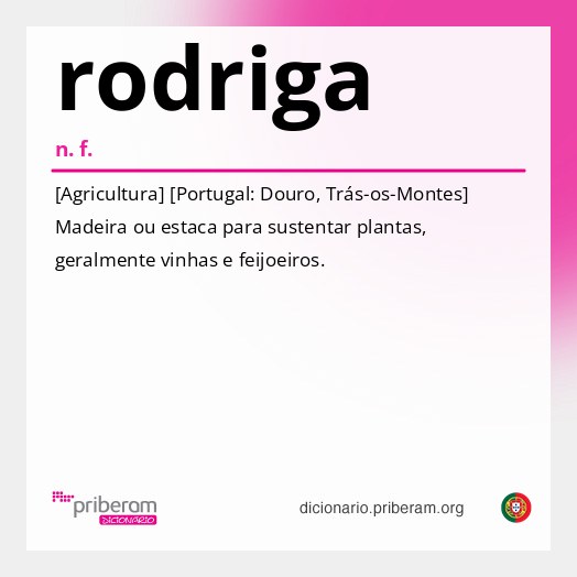 Significado de rodriga