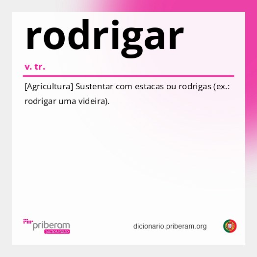 Significado de rodrigar