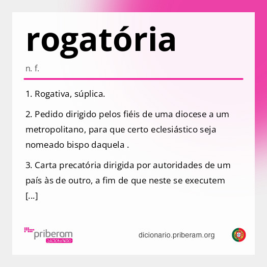 Significado de rogatória