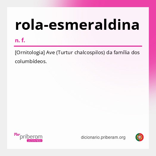 Significado de rola-esmeraldina