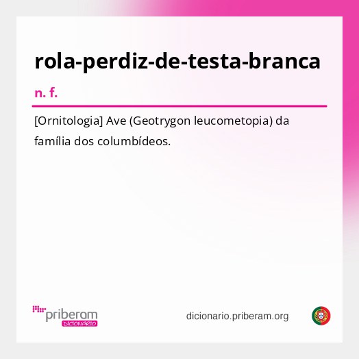 Significado de rola-perdiz-de-testa-branca