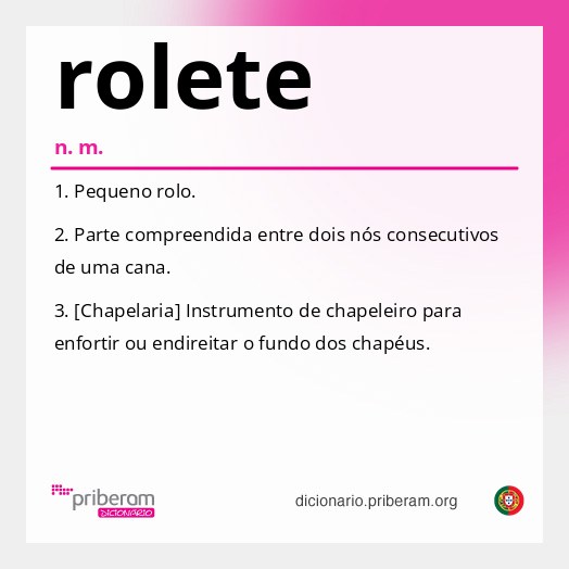 Significado de rolete