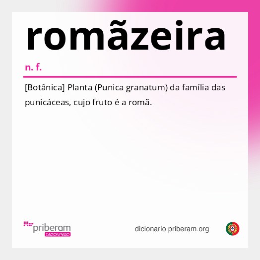 Significado de romãzeira