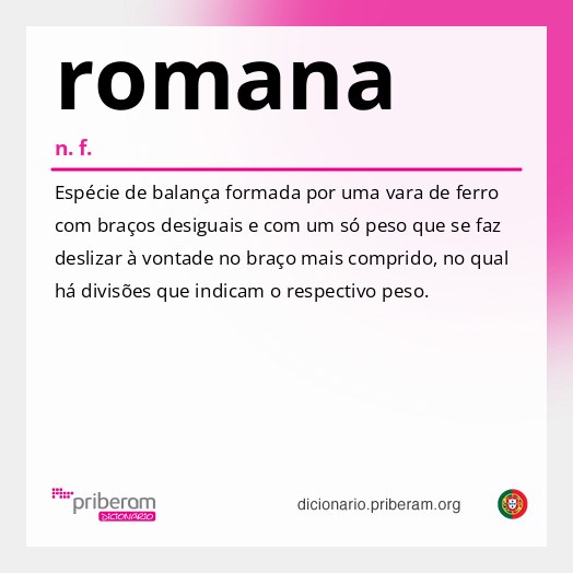 Significado de romana