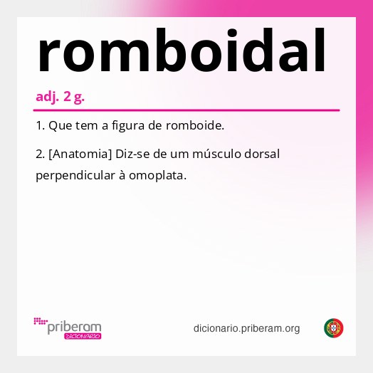 Significado de romboidal