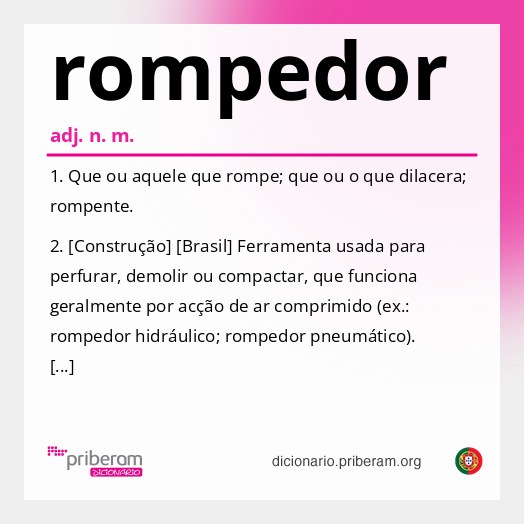 Significado de rompedor