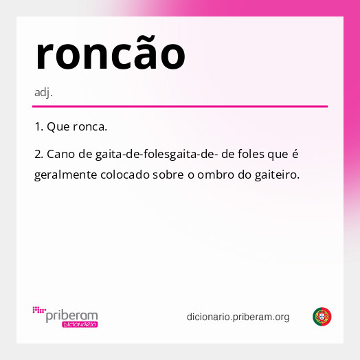 Significado de roncão