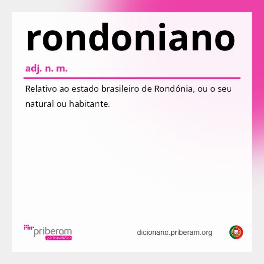 Significado de rondoniano