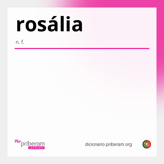 Significado de rosália