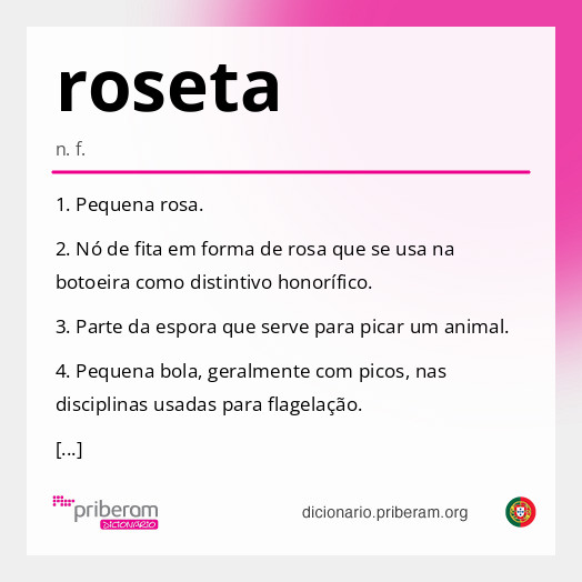 Significado de roseta