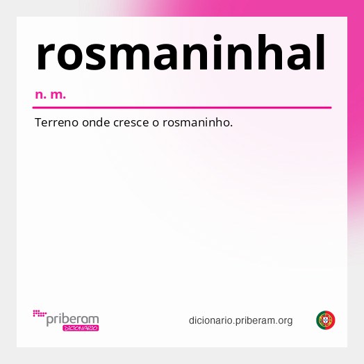 Significado de rosmaninhal