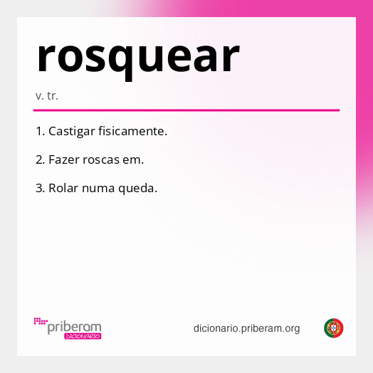 Significado de rosquear